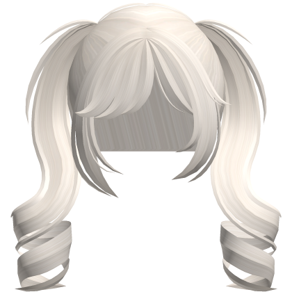 sweet dolly princess curled pigtails light blonde Roblox item