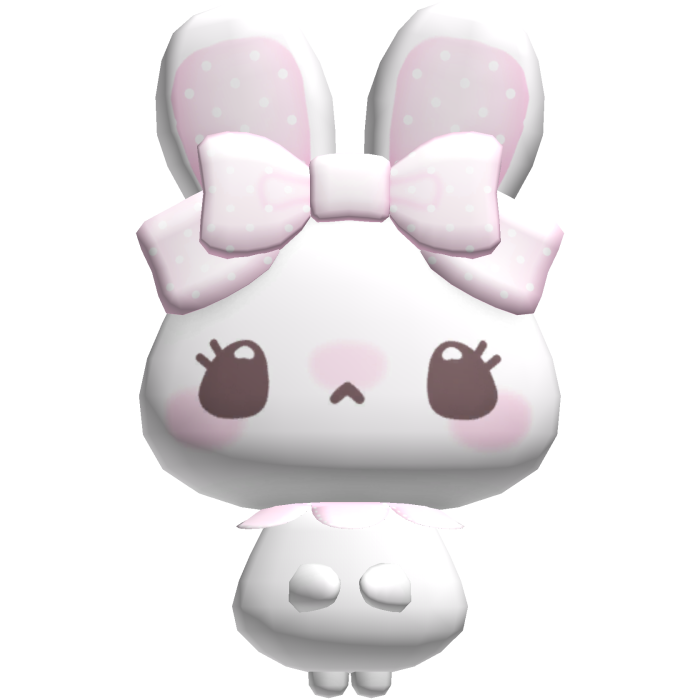 cutecore pastel pink bunny plushie