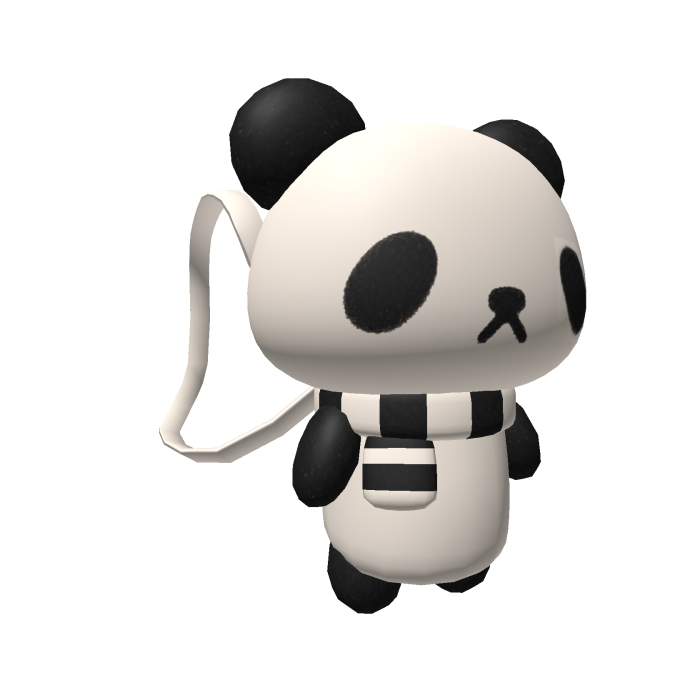 Giant Panda Backpack with a Cute Scarf