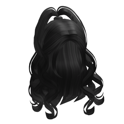 Long Cute Girl Hair - Black Roblox item