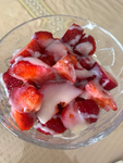 creamy strawberries