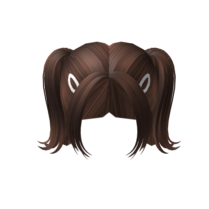 Brown Cheap Cute Preppy Double Ponytail Hair Roblox item