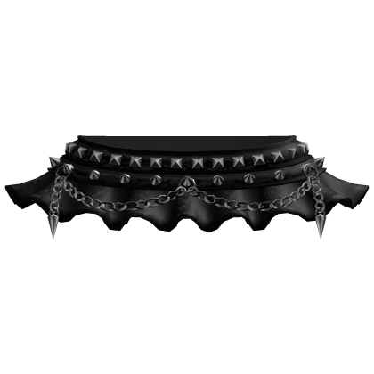 cute emo mini skirt w studs and chains 3.0 black