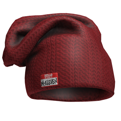 M11! - Oversized Red Beanie