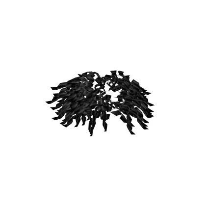 Black Curly Bun Extension Roblox item