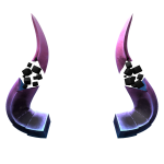 Pink & Light Blue Fragmented Horns