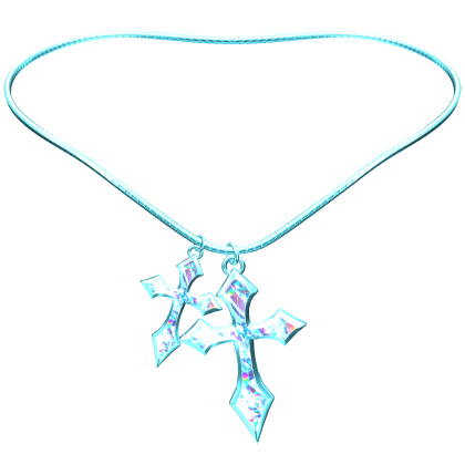 Blue Cross Chain Necklace Roblox item