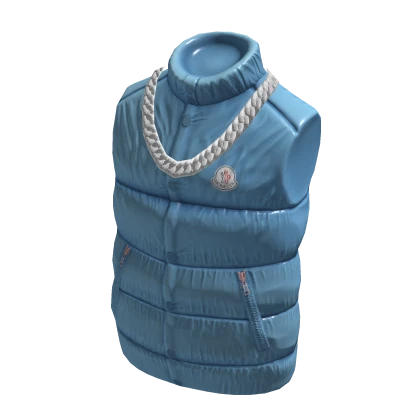 Blue Monclizzy Gilet with Chain | Roblox Item - Rolimon's