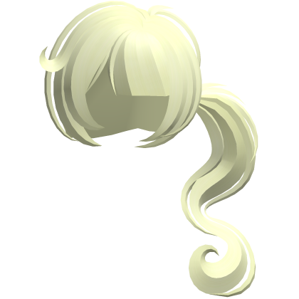 dolly moe long swirly ponytail yellow