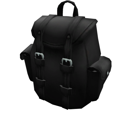 Black Leather Backpack