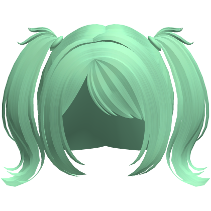 green cutecore moe protagonist pigtails