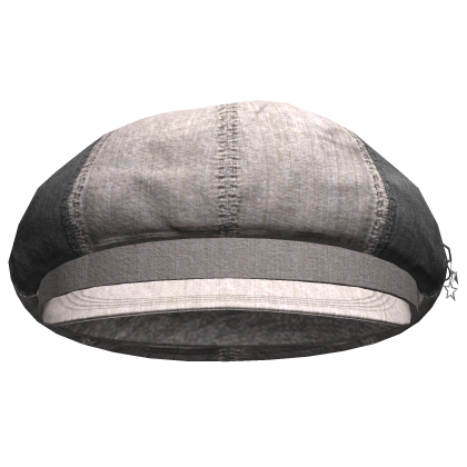 Simple Streetwear Newspaper Cap (White&Black)