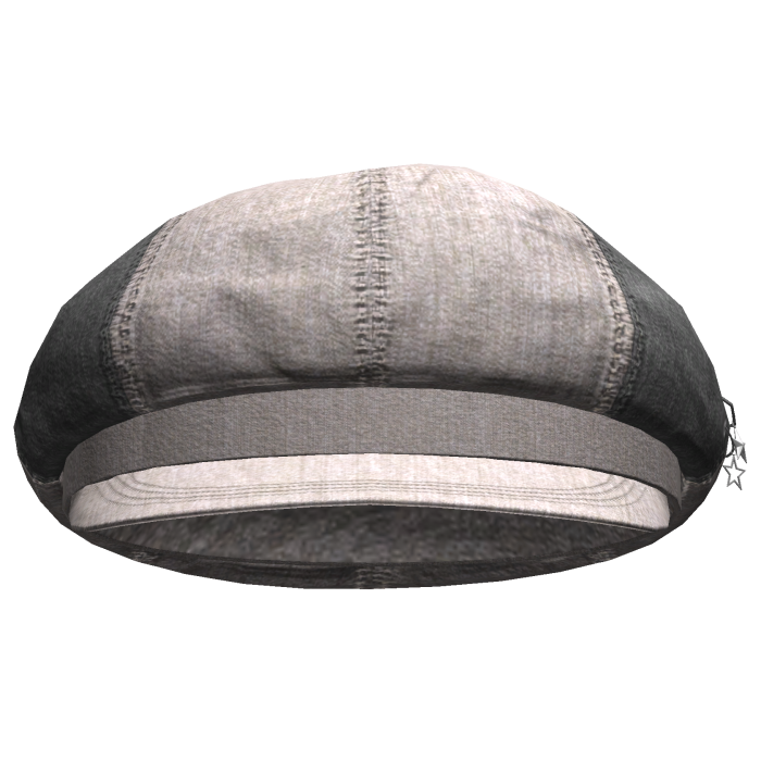 Simple Streetwear Newspaper Cap (White&Black)