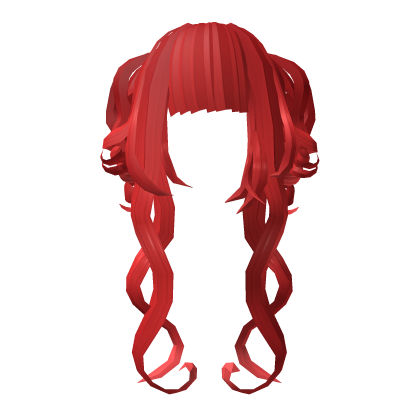 Cherry Red Drill Twintails Roblox item