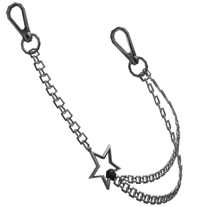 Y2K Silver Star Wallet Chain | Roblox Item - Rolimon's