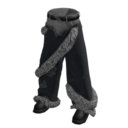 KLZ A - Black and Grey Jeans Sagging Pants