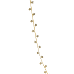Gold Stars Hair Tinsel Clip (Right)