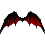 Dark Red Dragon Wings