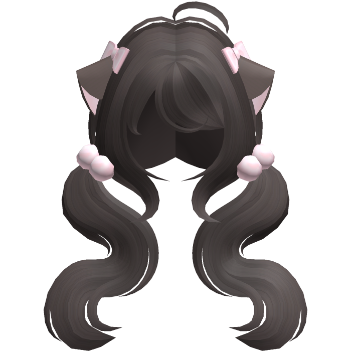 ♡ cat girl hime moe vkei pigtails in hazel brown