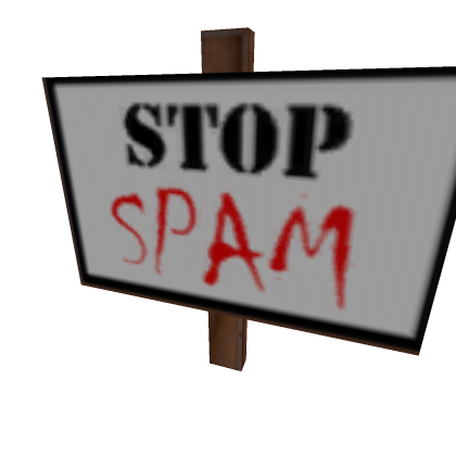 Stop Spam Sign