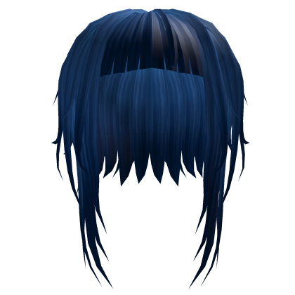 Video Game Girl Hair blue