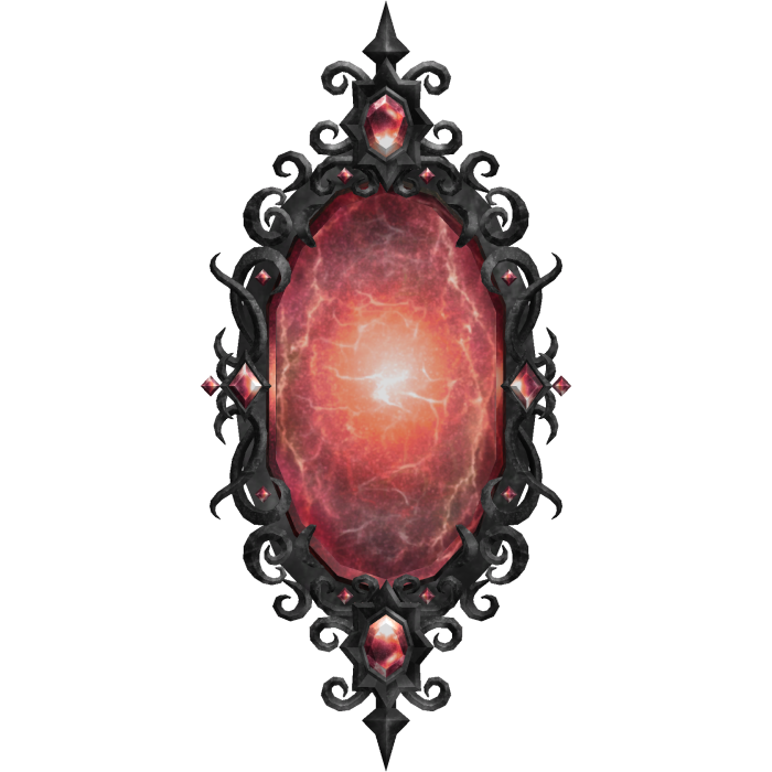 Glowing Red Gothic Halloween Portal