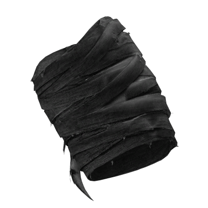 Black Worn Arm Bandages - Left Arm