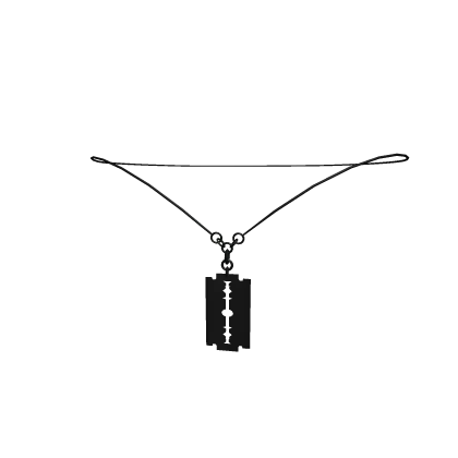 Black Blade Necklace Roblox item thumbnail