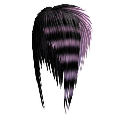 Long Pink Raccoon Scene Emo Hair Roblox item