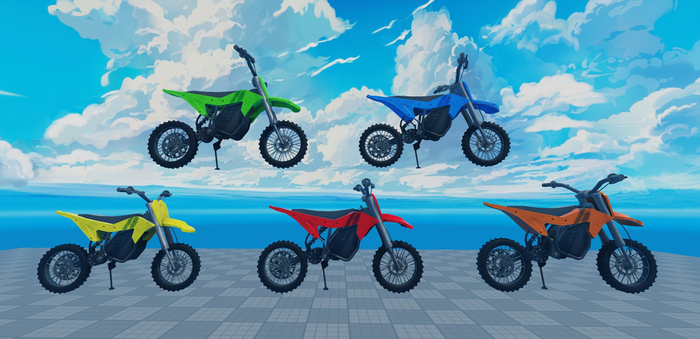 Stylized Roblox Cartoony Bikes Assets Pack preview 1