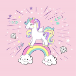 Unicorn rosy land