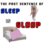 the past sentence of SLEEP is SLOOP