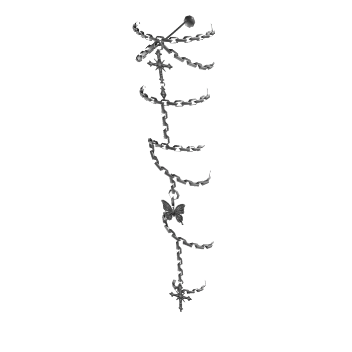 Left Leg Jewelry Chain Anklets & Charms - Silver