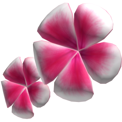 Cute Summer Plumeria Flowers (Hot Pink & White) Roblox item