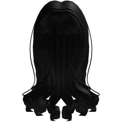 Black Long Wavy Princess Curls Roblox item