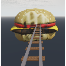 cart ride in to burger