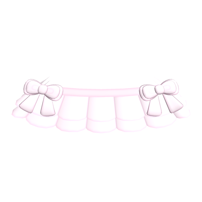 baby pink bow ruffle mini skirt