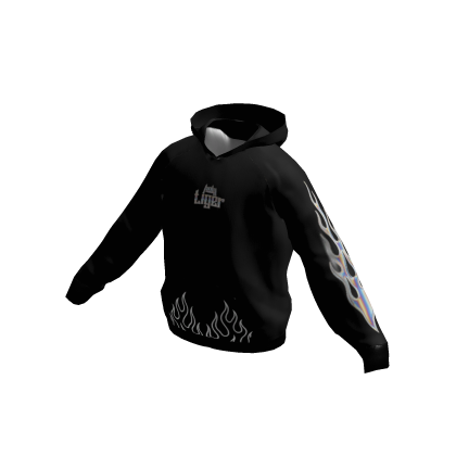 BLACK CHROME FLAME HT HOODIE thumbnail