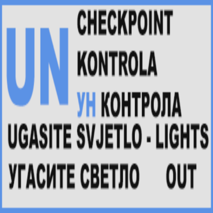 UN Checkpoint Sign Roblox decal