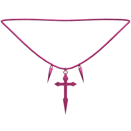 pink vampire hunter cross chain Roblox item
