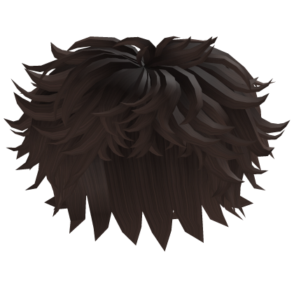 Brown Messy Fluffy Hair Roblox item