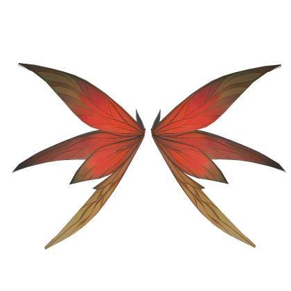 Orange Fairy Butterfly Wings