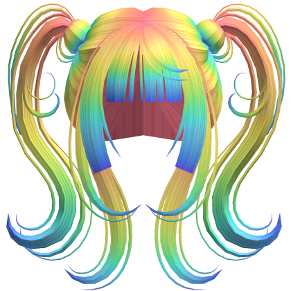 Cute Soft Swirly Pigtails (Rainbow) thumbnail