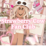 Strawberry cow fan squad!
