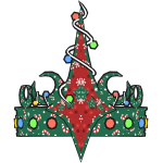 Green Red Christmas Tree Snowflake Federation