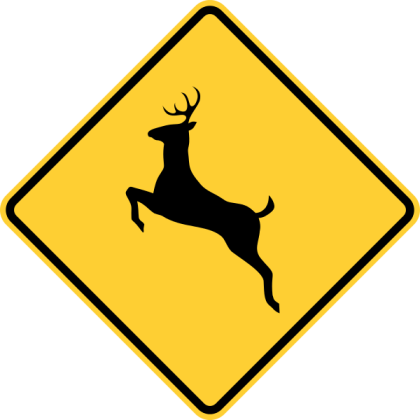 Deer Ahead Sign Roblox decal