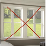 No glass