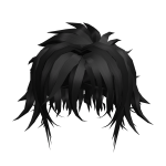 Emo Anime Messy Hair (Black)