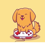 Gamer girls#puppys