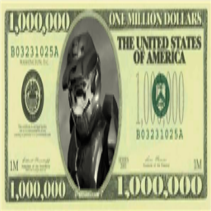 master mario $1,000,000 bill Roblox decal